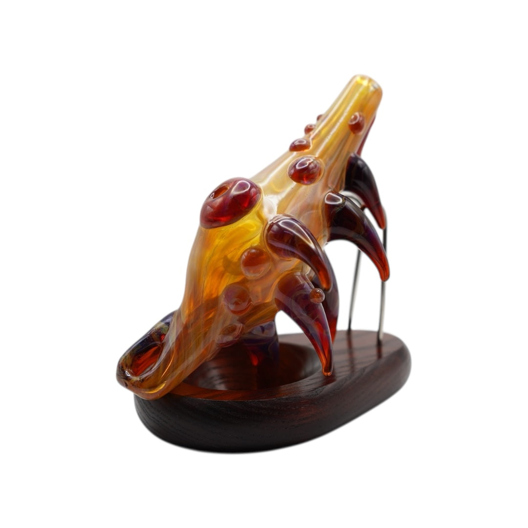 Christina Cody Spiked Pendant Seashell Hand Pipe