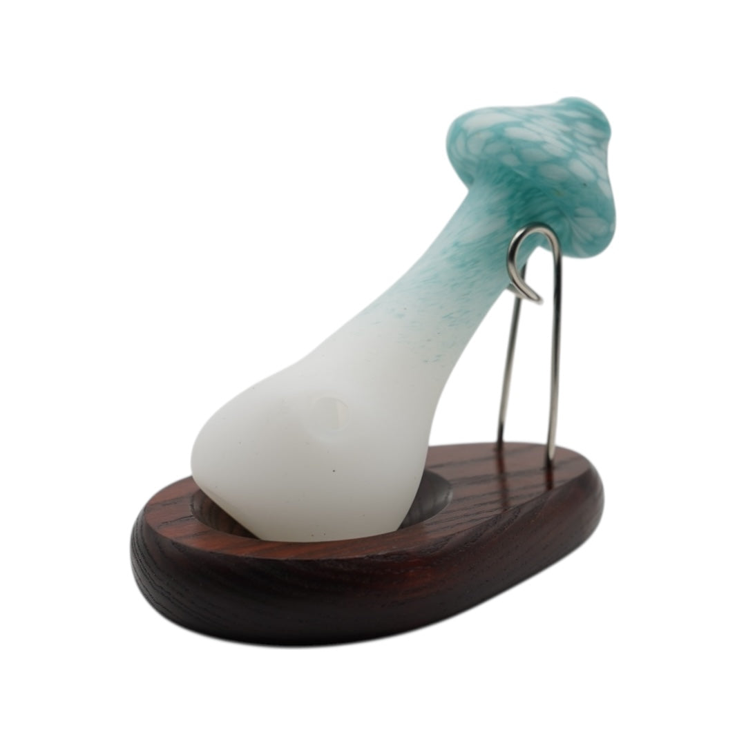 Stone Tech Glass Mushroom Hand Pipe