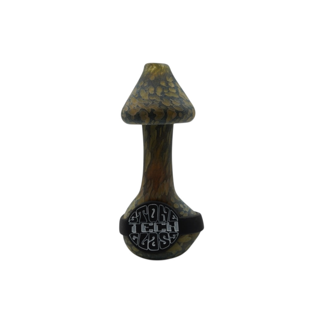 Stone Tech Glass Mushroom Hand Pipe