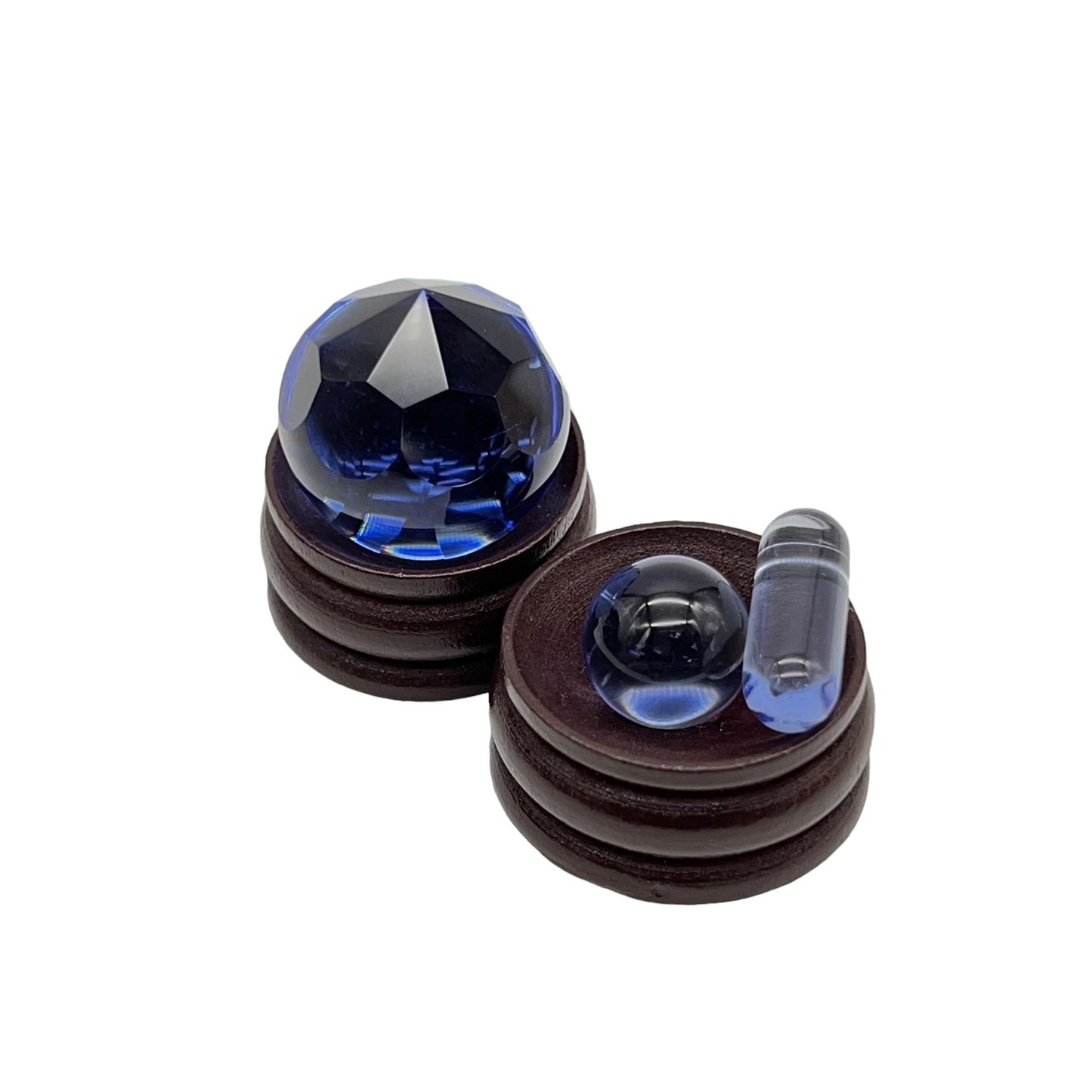 Drewbie Glass 3pc Faceted Slurper Set (UV)