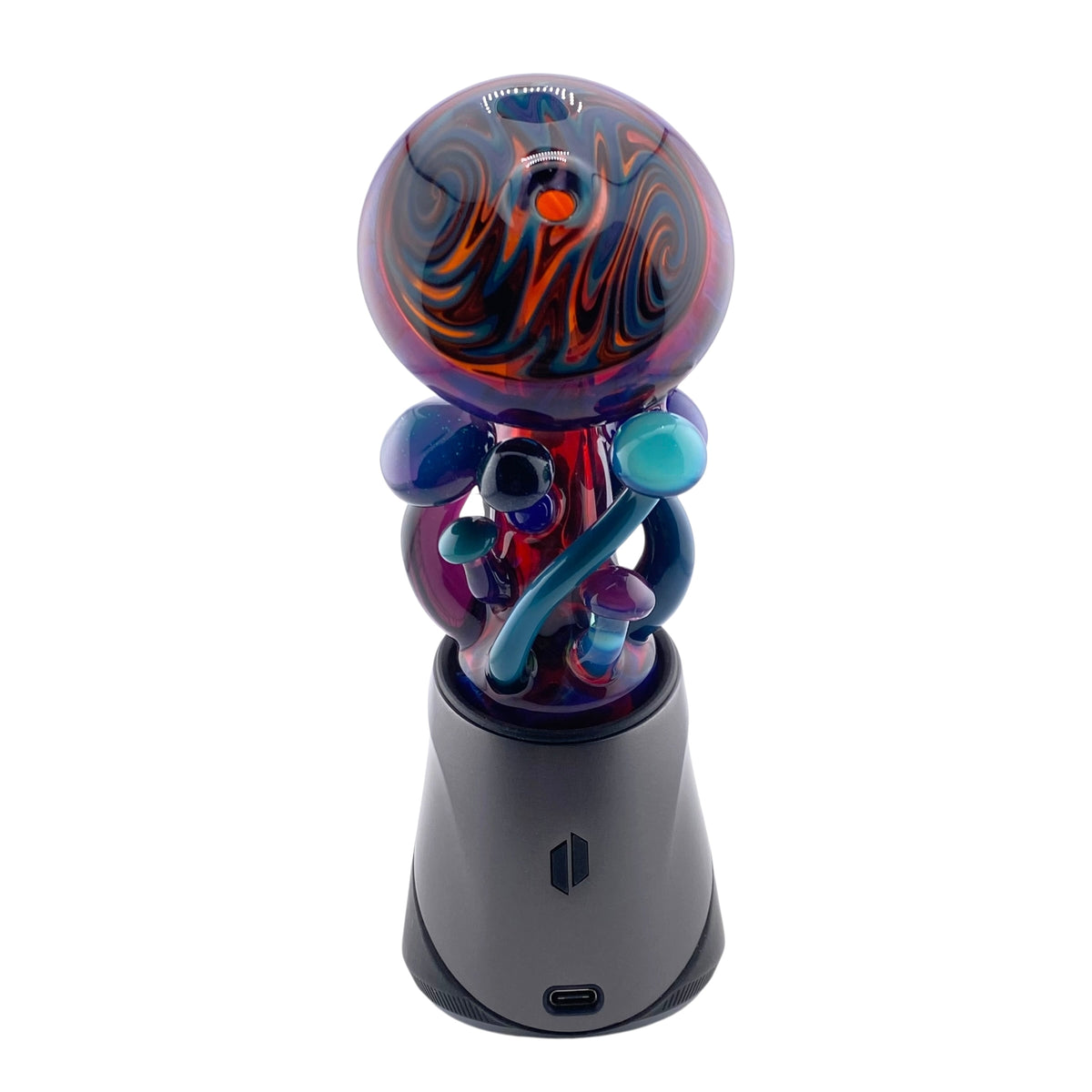 Carsten Glass Mushroom Puffco Peak Dry Top