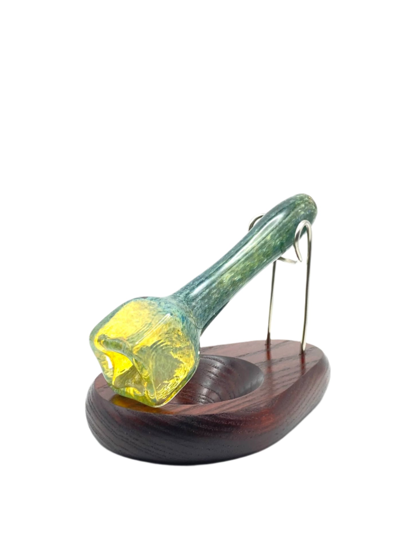 Block Head Glass Chillum