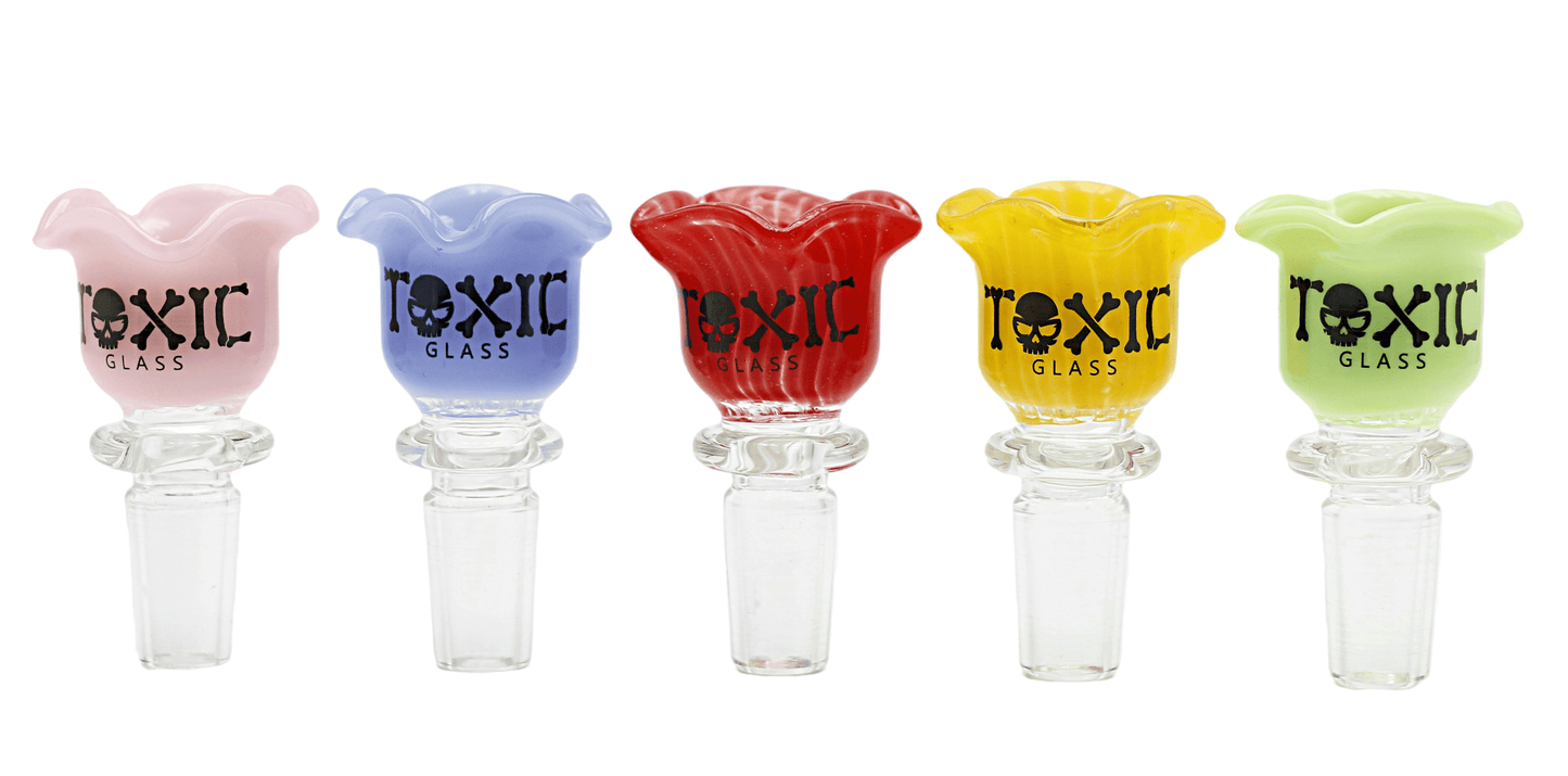 Toxic Rose Petal Bowl W/ Screen 14mm