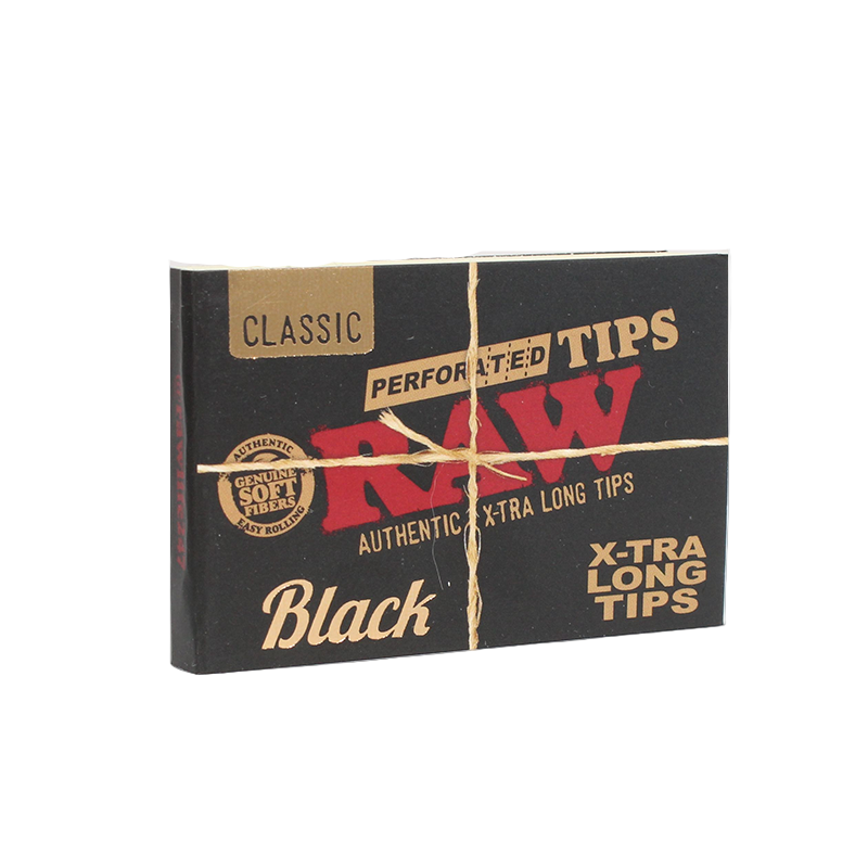 Raw Black Perforated X-Tra Long Tips