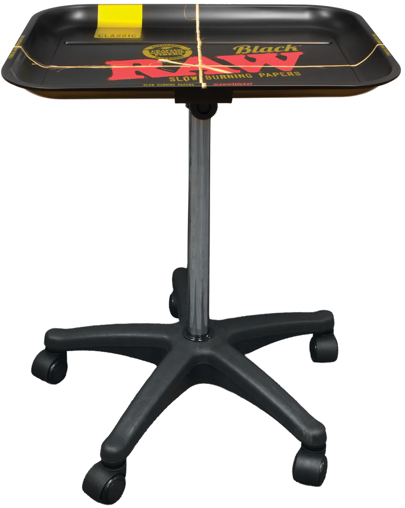 Raw Black Tray with Table Stand
