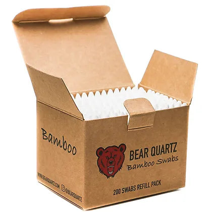 Bear Quartz Bamboo Swabs Refills