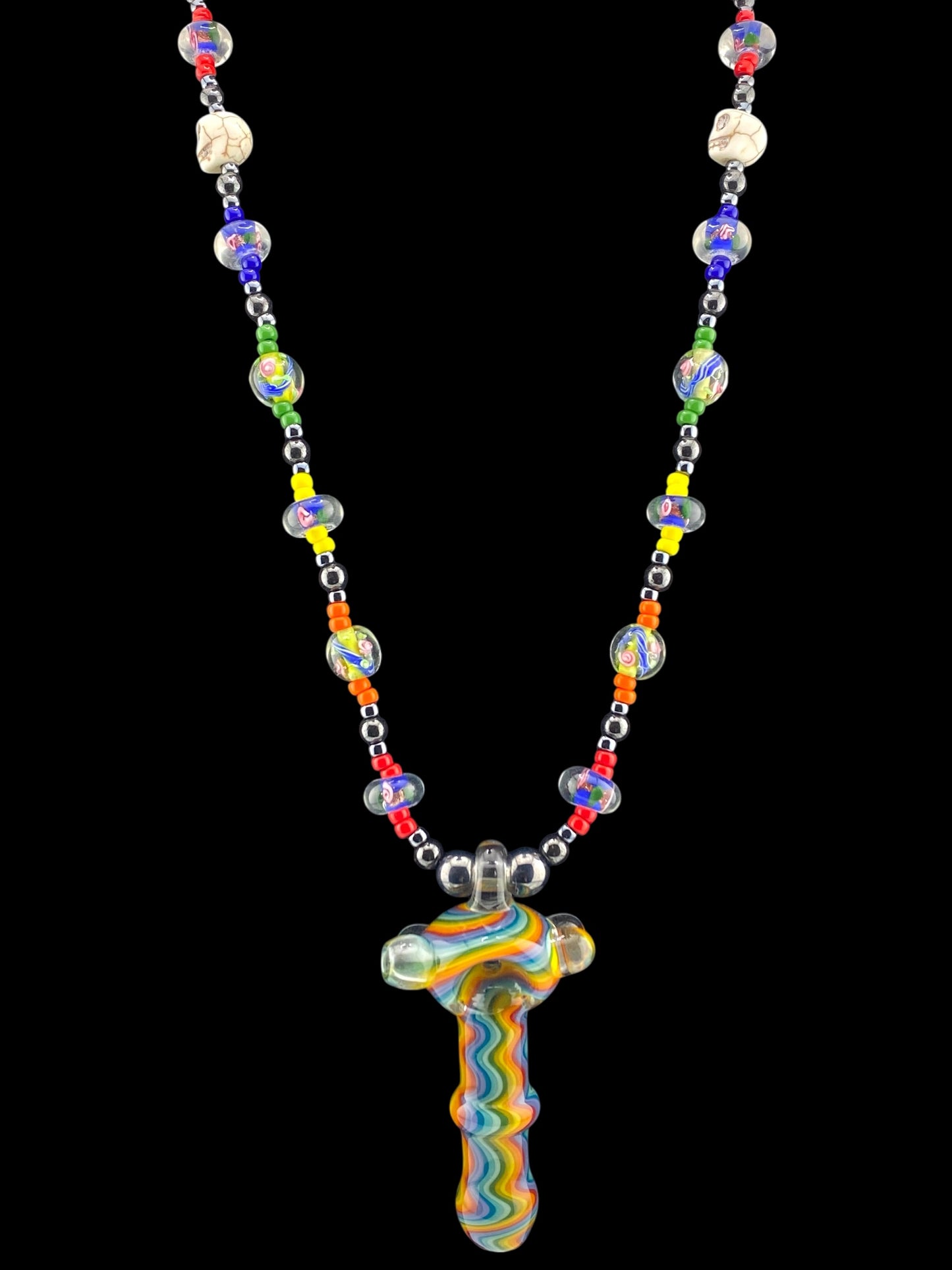 Ken Piper Necklace Hand Pipe