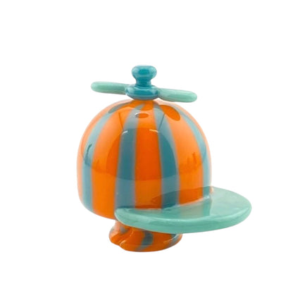 Waffle Glass Spinner Hat Pivot Mouthpiece