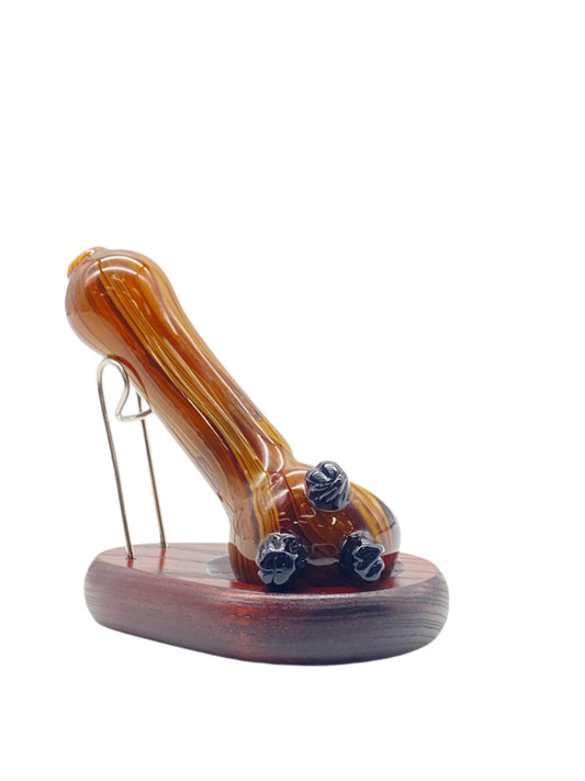 Stoney Chicken Woodgrain Hand Pipe