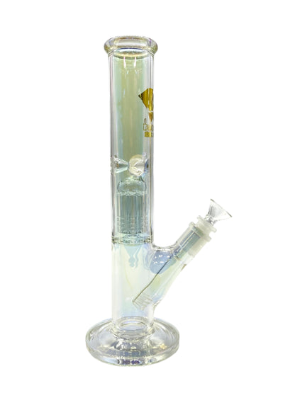 Diamond Glass Single Perk Straight Tube