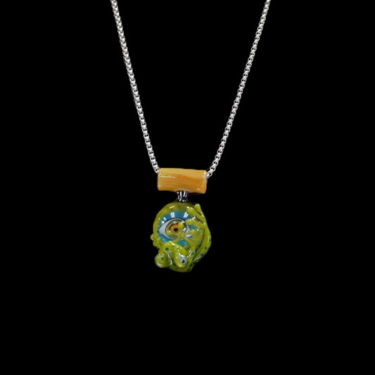 Stoney Chicken Frog Pendant