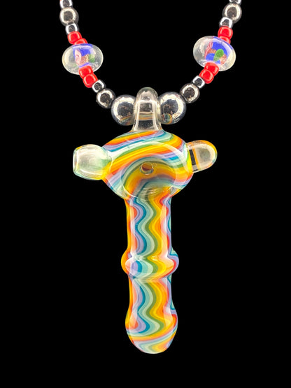 Ken Piper Necklace Hand Pipe