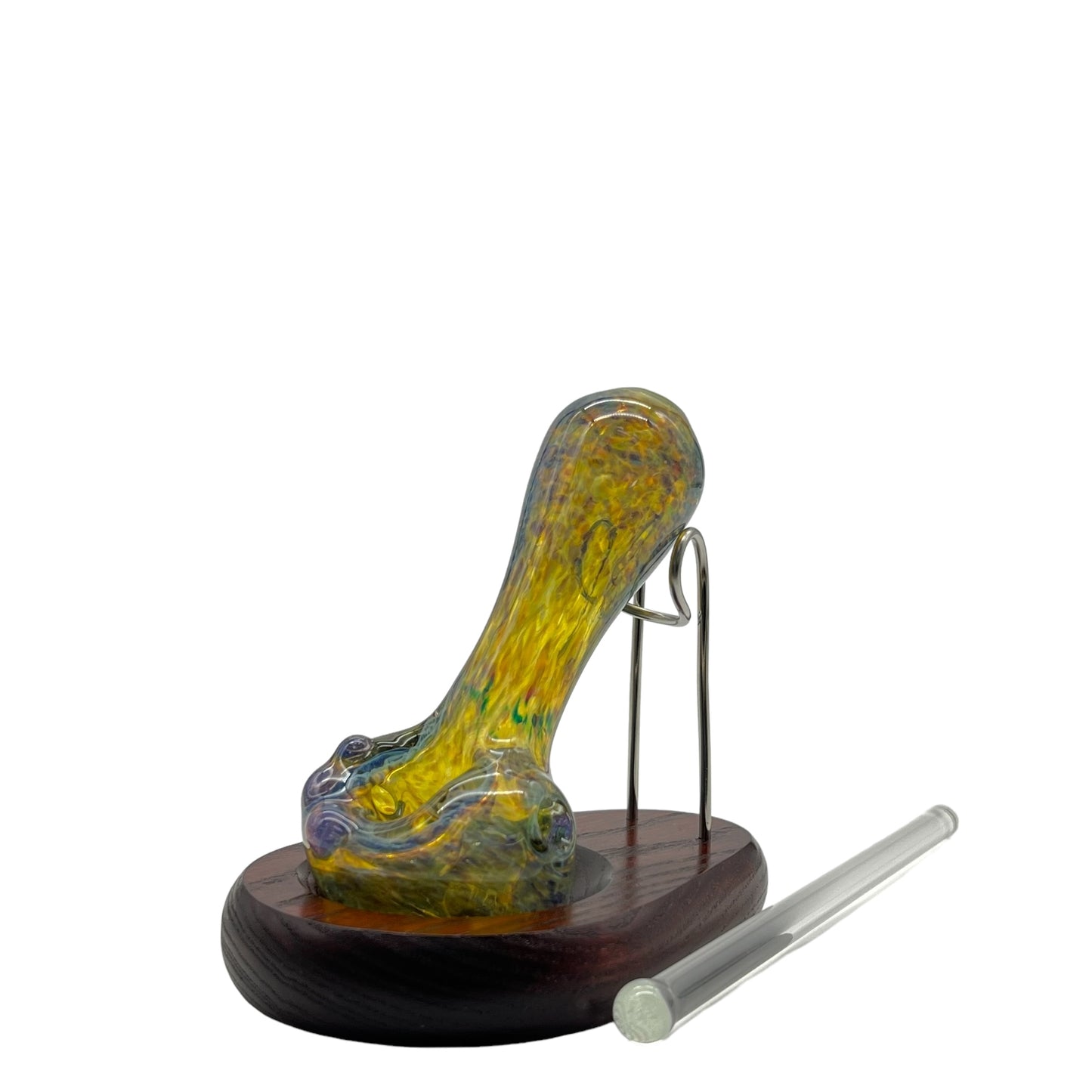 Twisted Boro Glass Hash Hand Pipe