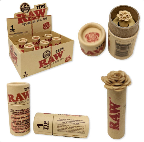 Raw Pre-rolled ROSE Tip