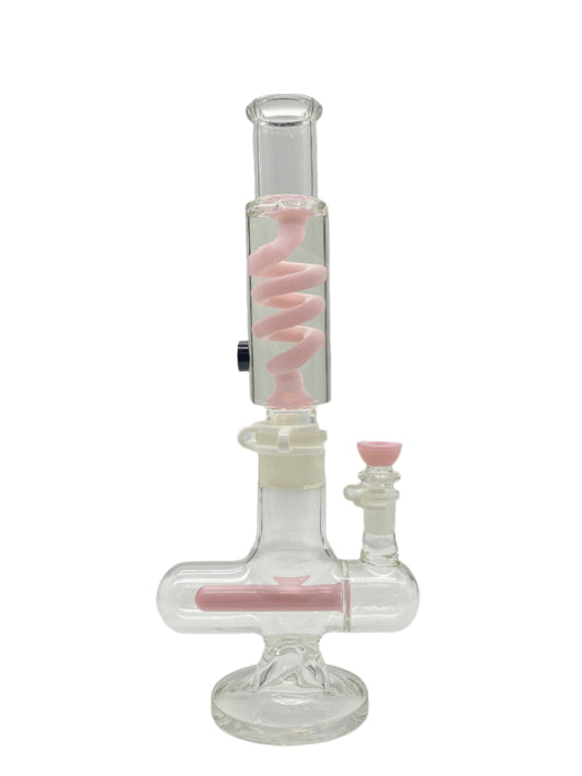 15" Inline Perc Glycerin Coil Tube