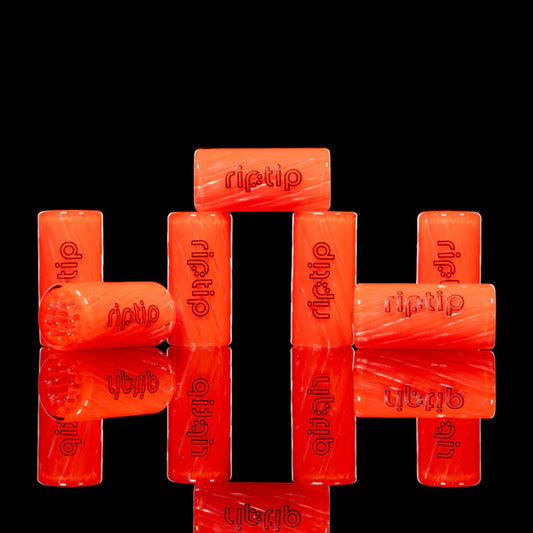 The RipTip Blood Orange Glass Tip