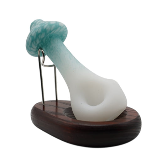 Stone Tech Glass Mushroom Hand Pipe