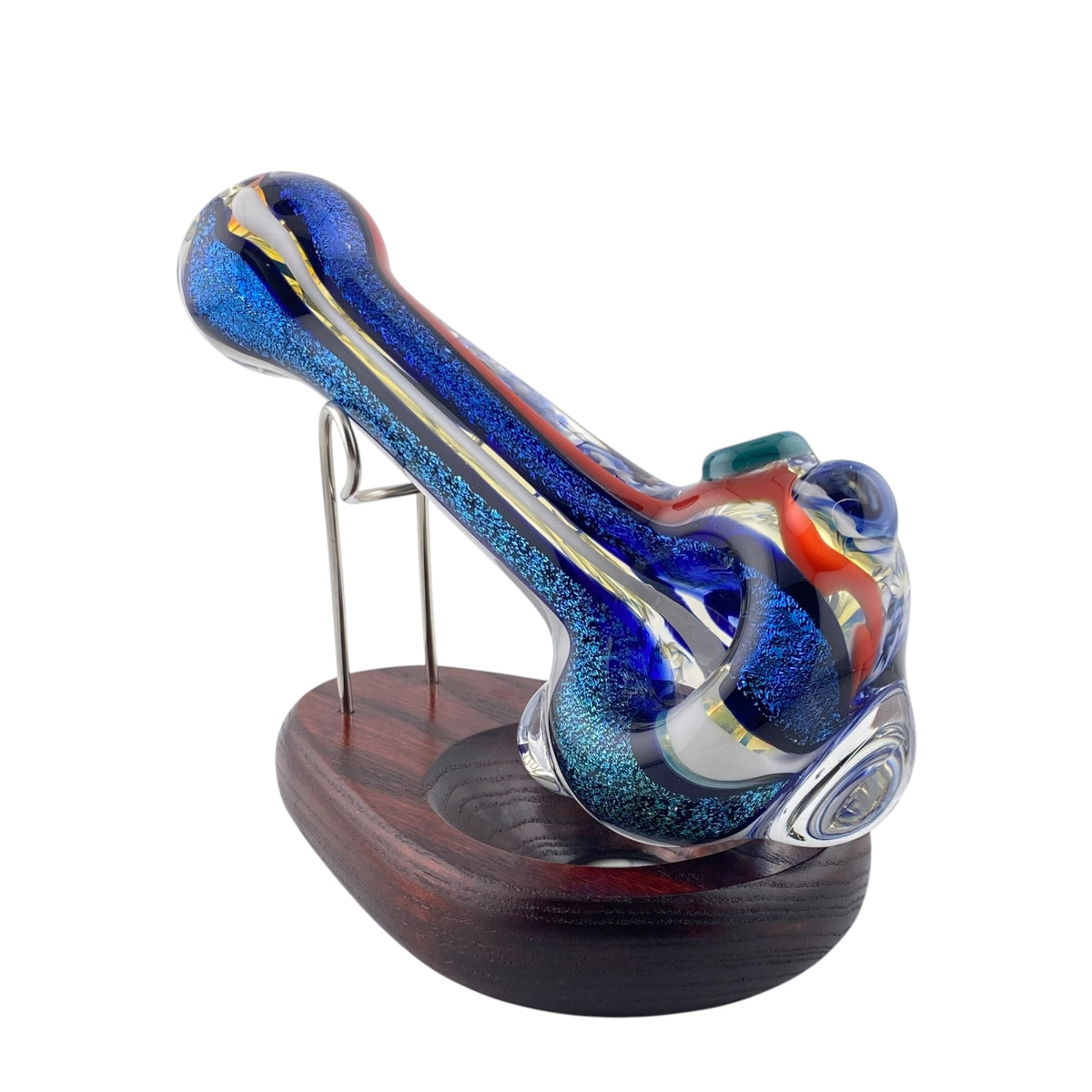 Carsten Glass 2 Strip Dichro Hand Pipe