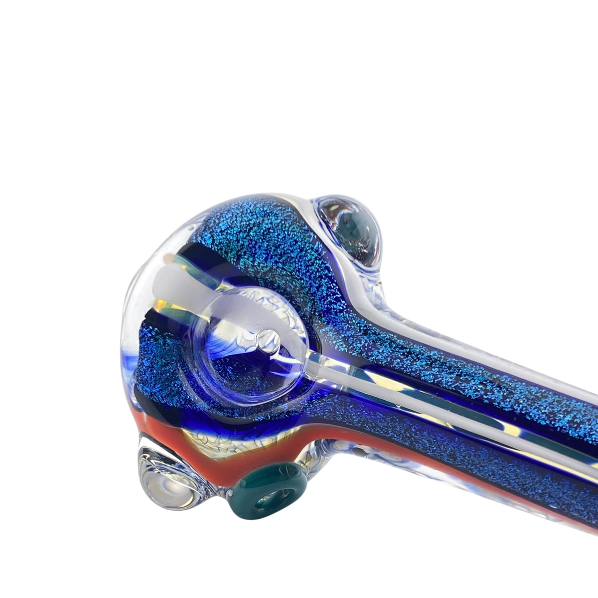 Carsten Glass 2 Strip Dichro Hand Pipe