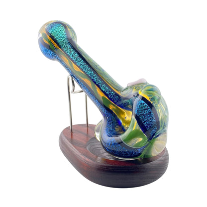 Carsten Glass 2 Strip Dichro Hand Pipe