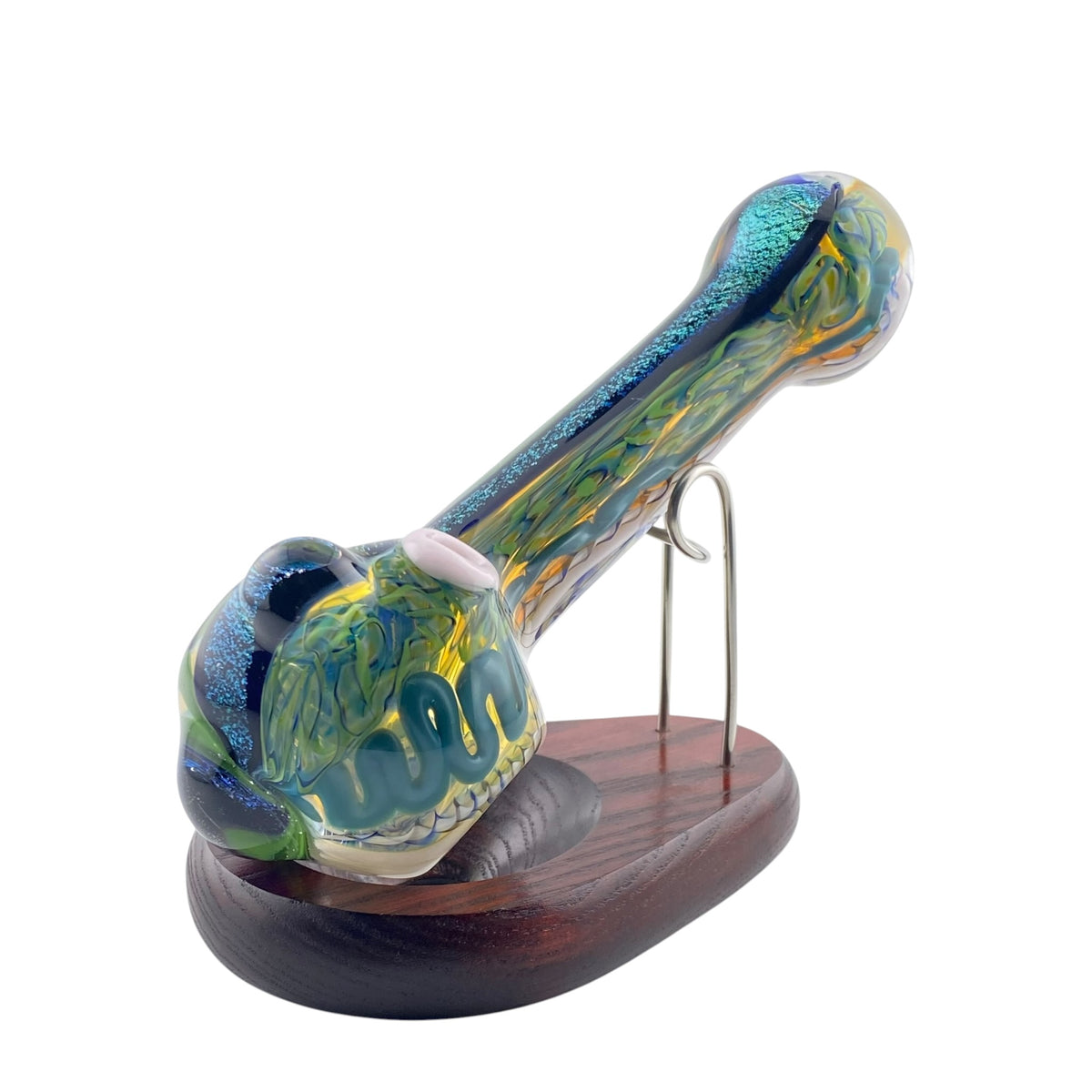 Carsten Glass 2 Strip Dichro Hand Pipe