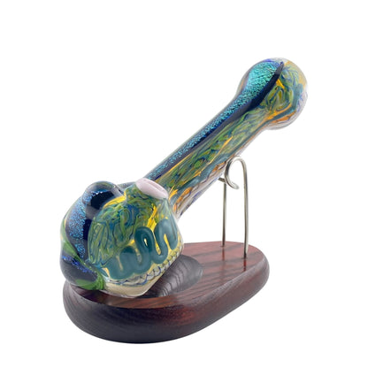 Carsten Glass 2 Strip Dichro Hand Pipe