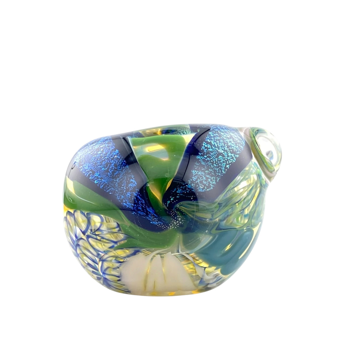 Carsten Glass 2 Strip Dichro Hand Pipe