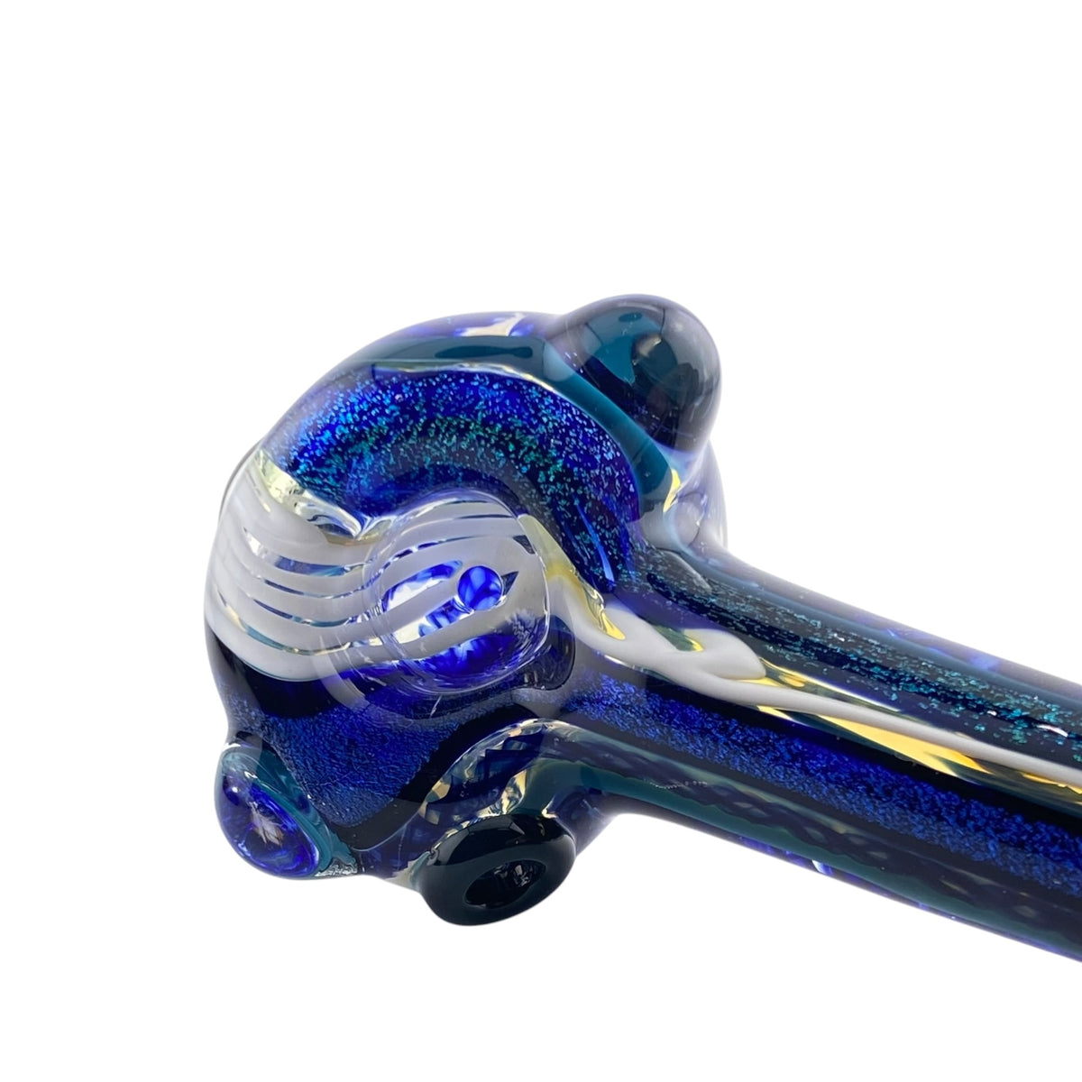 Carsten Glass 2 Strip Dichro Hand Pipe