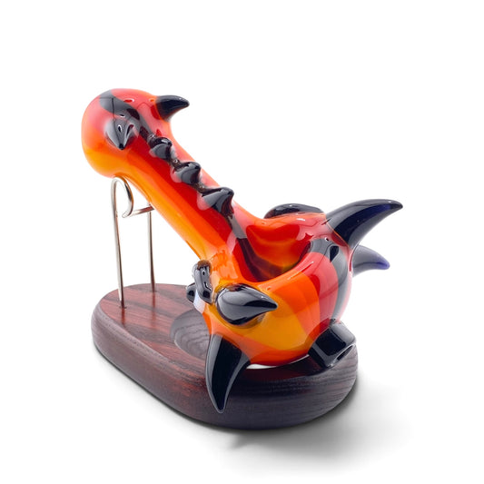Carsten Glass Dragon Head Hand Pipe
