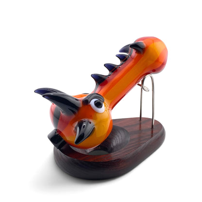 Carsten Glass Dragon Head Hand Pipe
