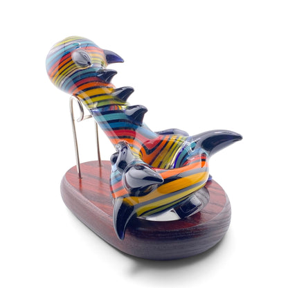 Carsten Glass Dragon Head Hand Pipe