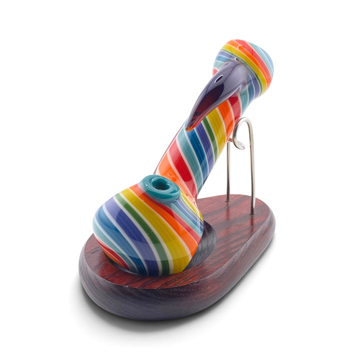 Carsten Glass Side Horns Hand Pipe