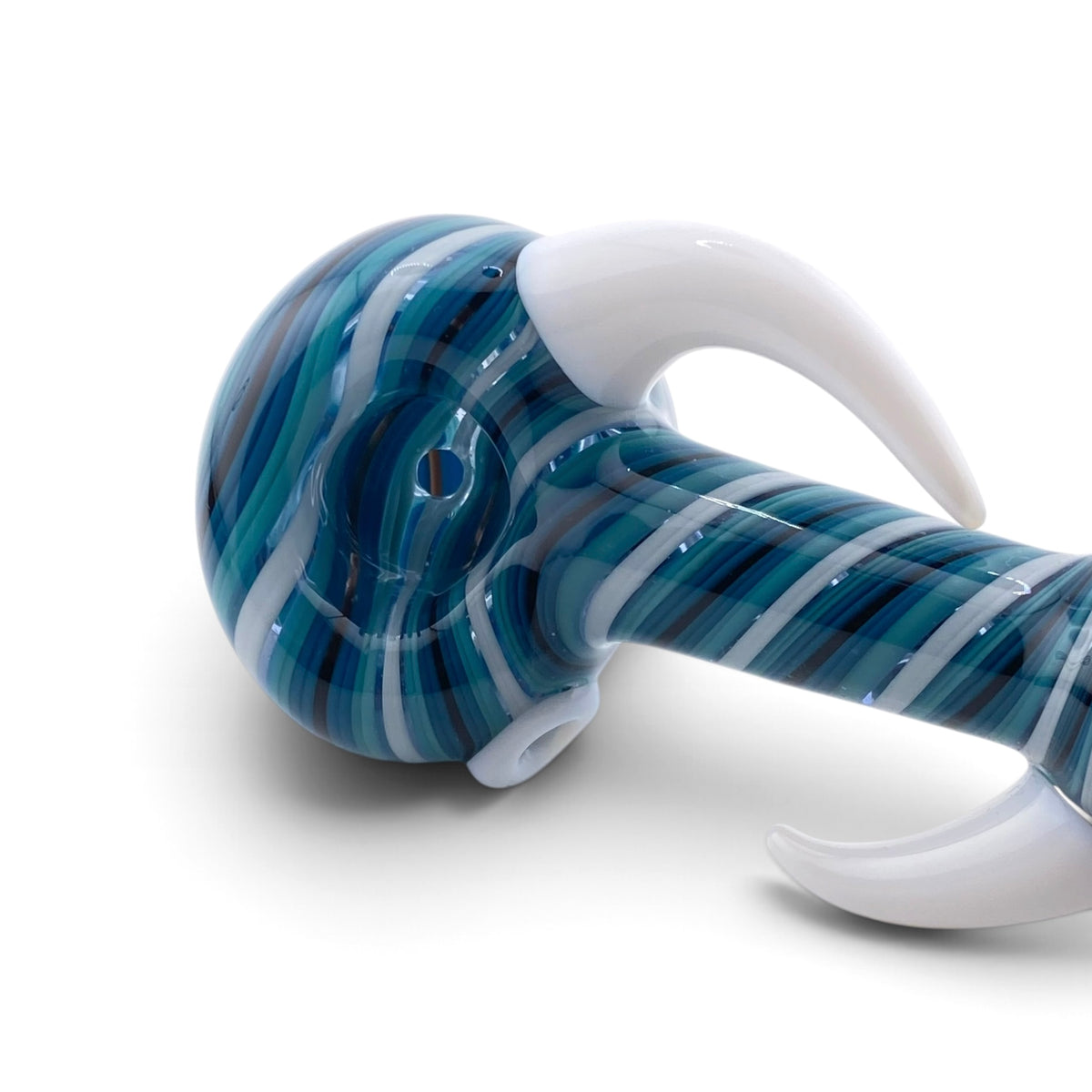 Carsten Glass Side Horns Hand Pipe