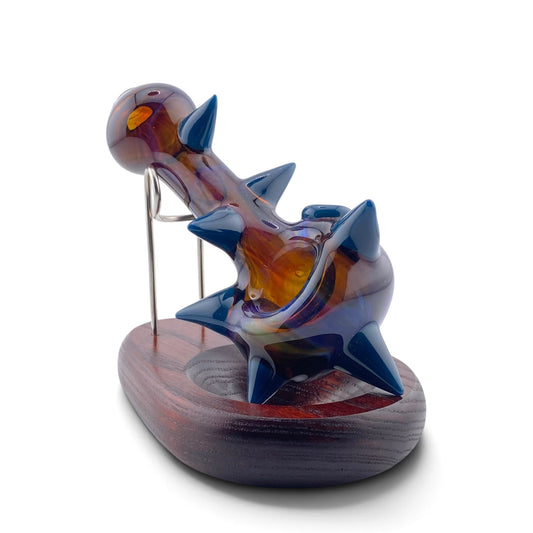 Carsten Glass Spiked Hand Pipe