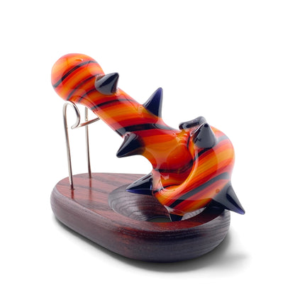 Carsten Glass Spiked Hand Pipe