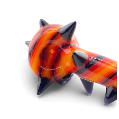 Carsten Glass Spiked Hand Pipe