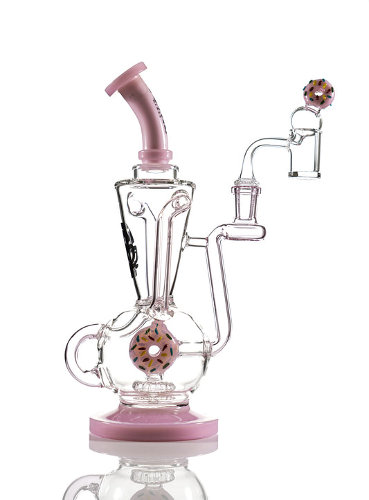 Toxic Glass Donut Recycler 11"