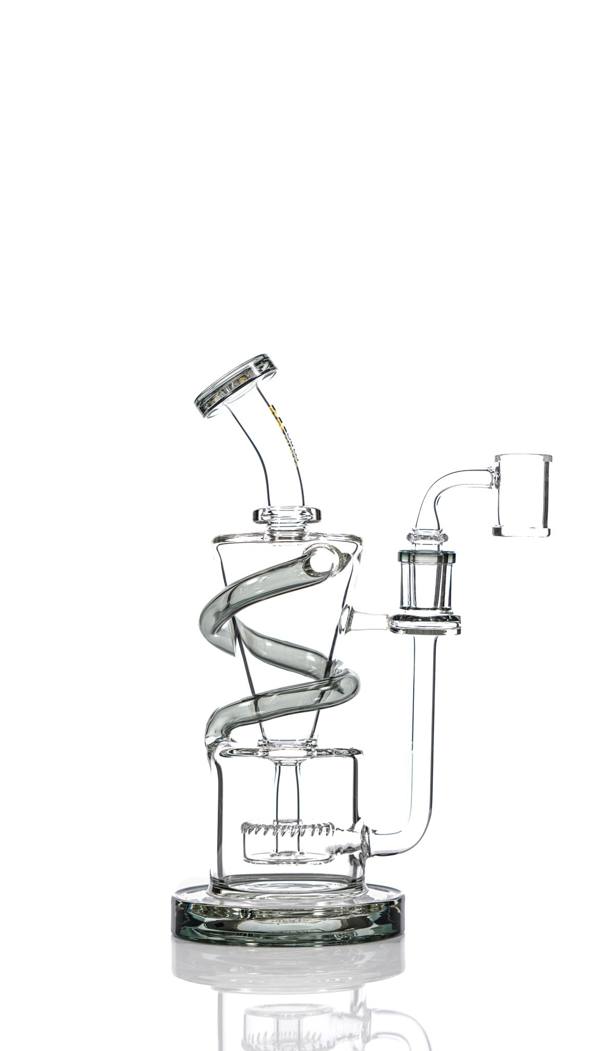MK Glass Twister Recycler Rig 10"
