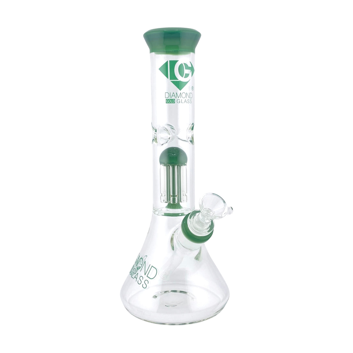 Diamond Glass 11" Beaker with perc