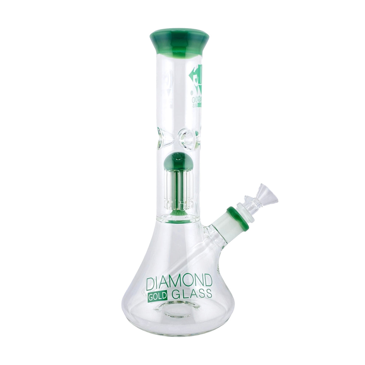 Diamond Glass 11" Beaker with Perc
