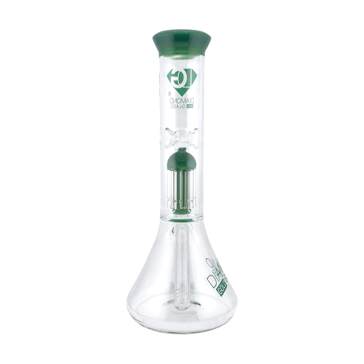Diamond Glass 11" Beaker with Perc