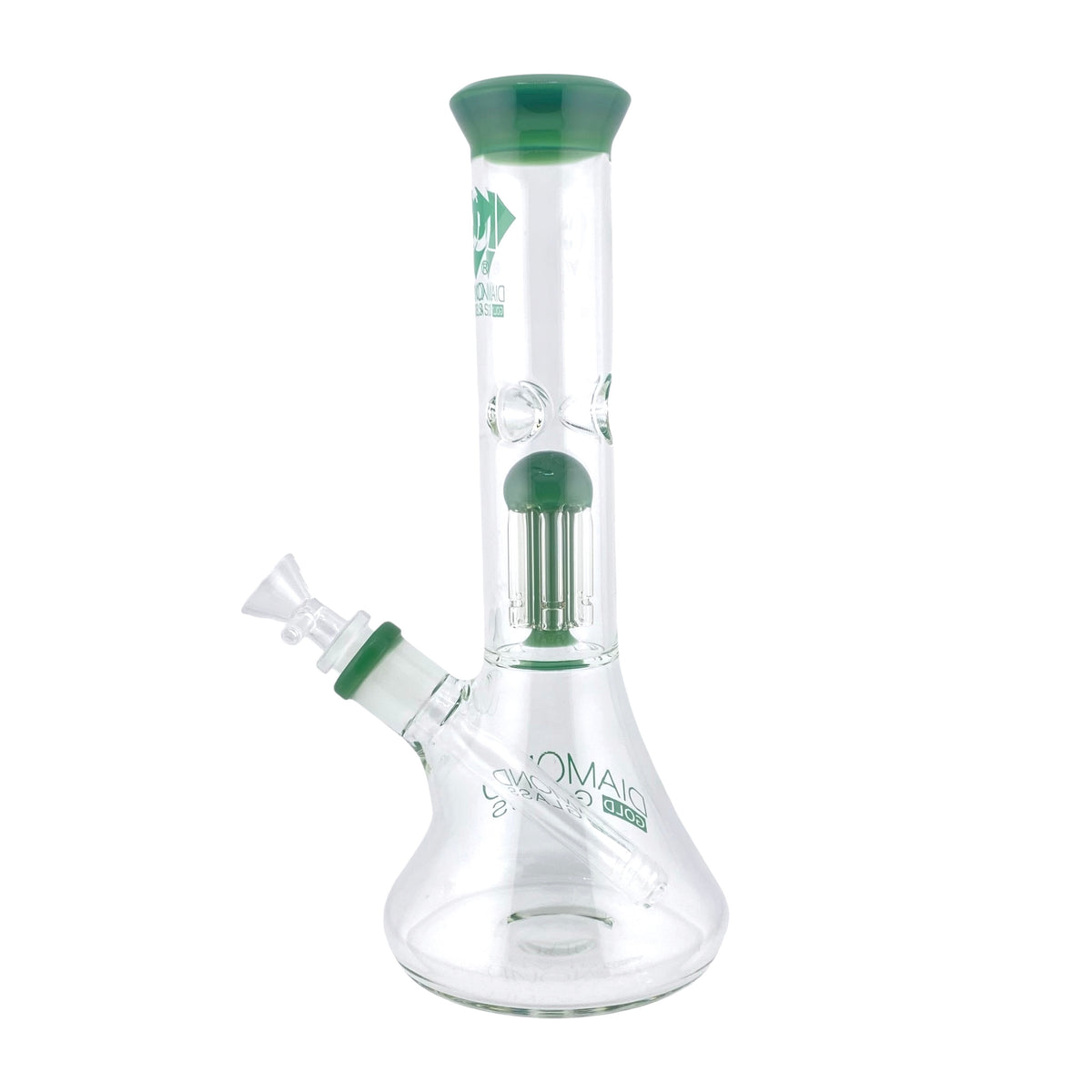 Diamond Glass 11" Beaker with Perc