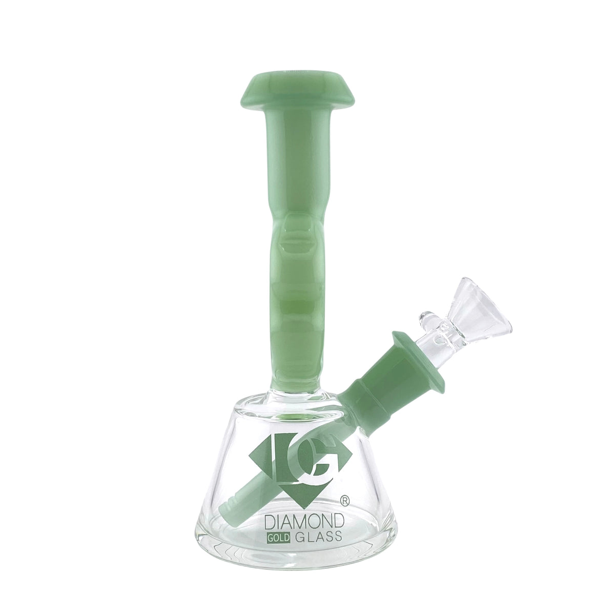 Diamond Glass Mini Swiss Dab Rig Jade Green