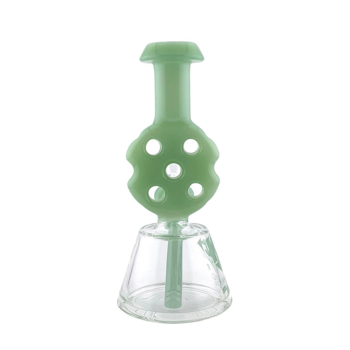 Diamond Glass Mini Swiss Dab Rig Jade Green