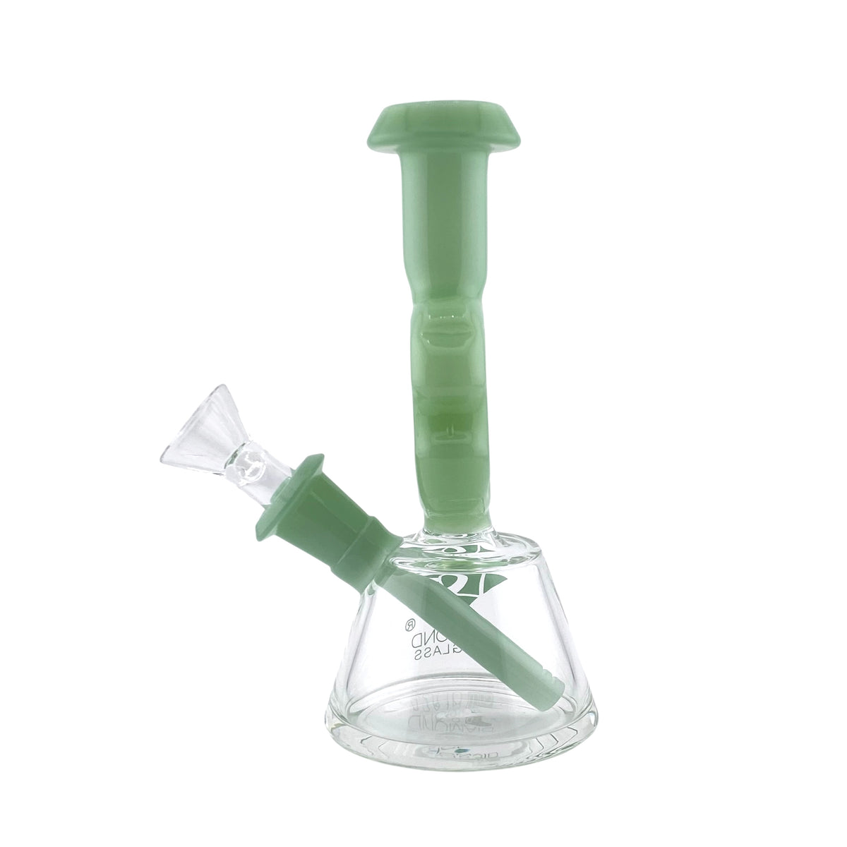Diamond Glass Mini Swiss Dab Rig Jade Green