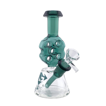 Diamond Glass Mini Swiss Dab Rig Lake Green
