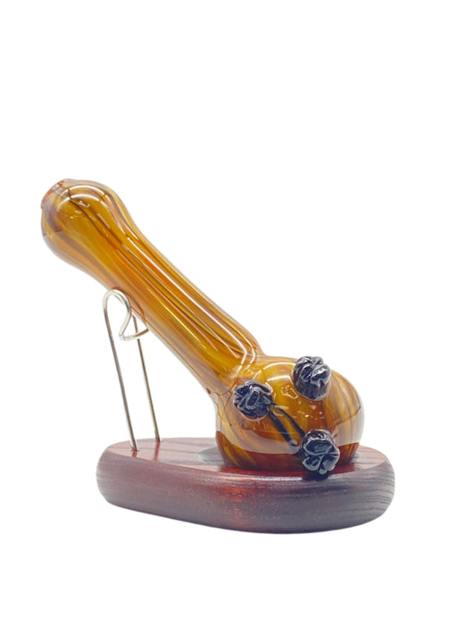 Stoney Chicken Woodgrain Hand Pipe