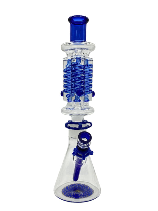 16" Triple Glycerin Coil Beaker