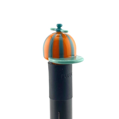 Waffle Glass Spinner Hat Pivot Mouthpiece