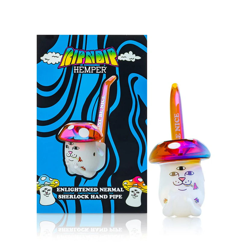 Hemper X RIPNDIP Enlightened Nermal Sherlock Hand Pipe